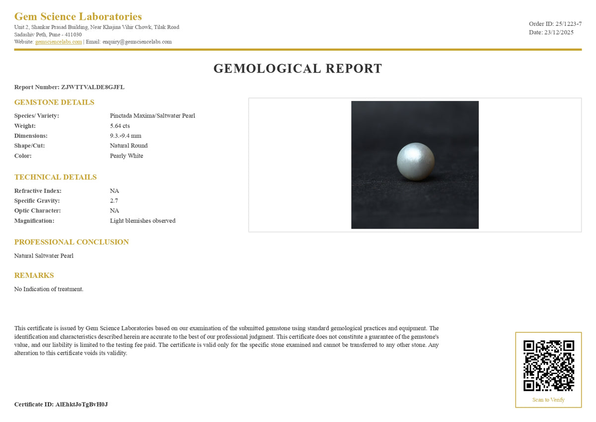 South Sea Pearl - 5.64 Carat