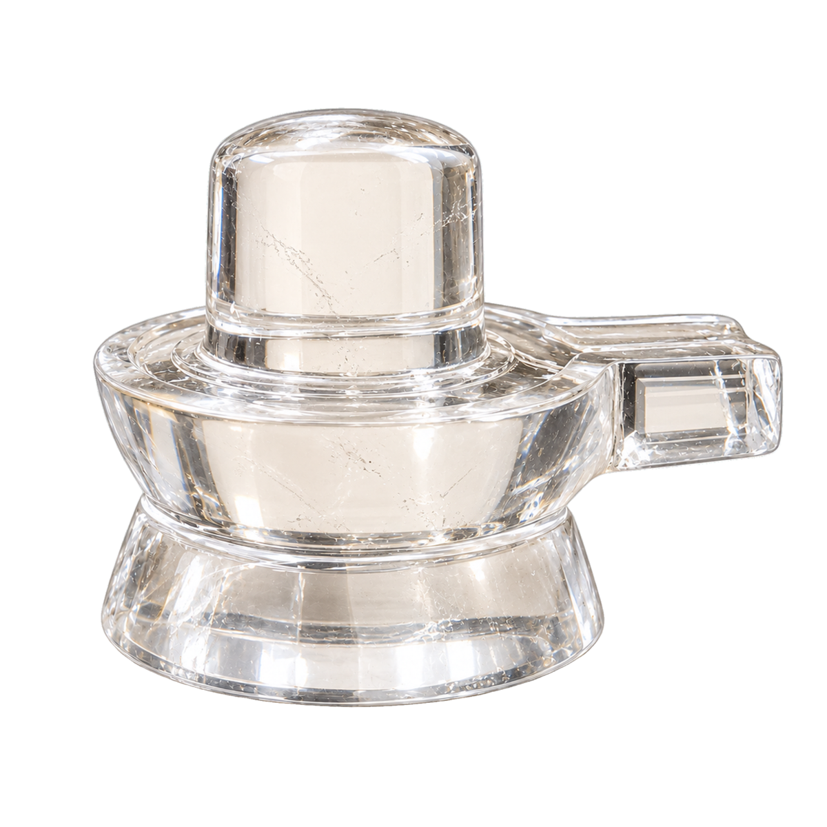 Natural Clear Quartz (Sphatik) Shivling